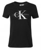 T-shirt koszulka Calvin Klein Jeans damska z okrągłym dekoldem czarna